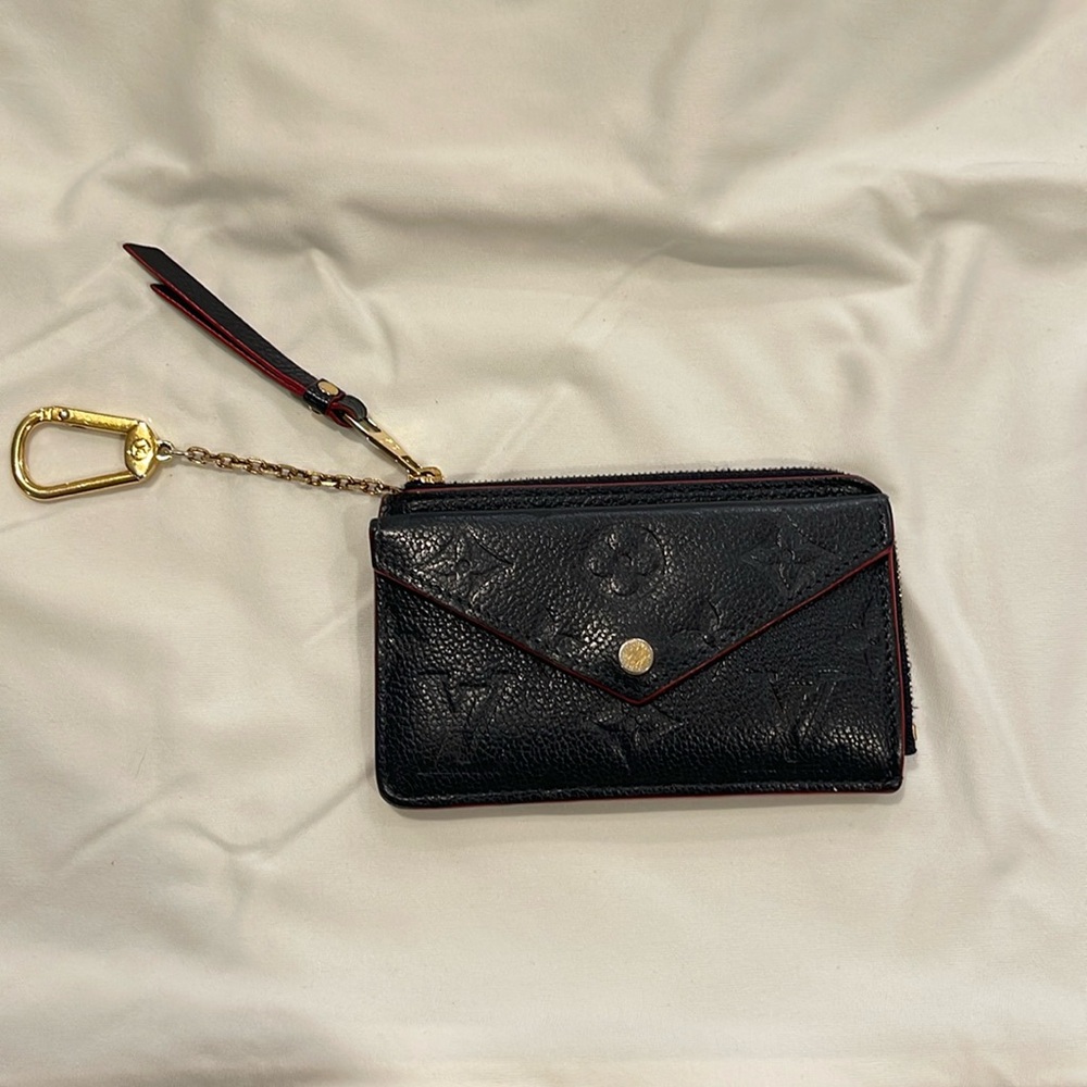 Card Holder Recto Verso 
Monogram Empreinte Leather Marine Rouge